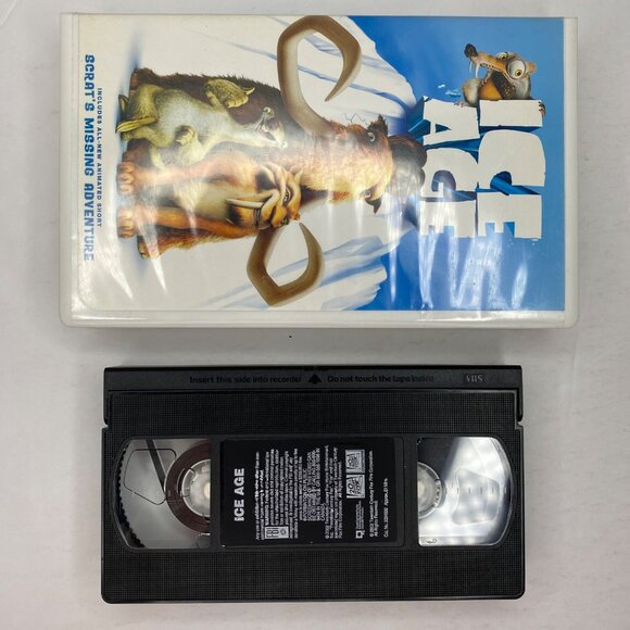 Vintage 2002 Ice Age VHS Tape Clamshell Case Classic Animated Adventure Comedy - Picture 5 of 9
